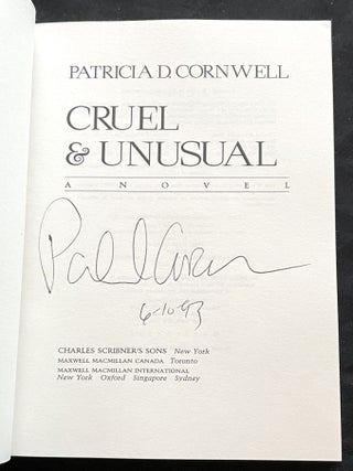 CRUEL & UNUSUAL; A Novel