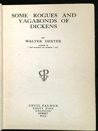 SOME ROGUES AND VAGABONDS OF DICKENS