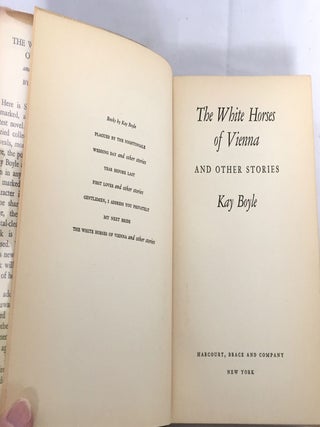 THE WHITE HORSES OF VIENNA; and other stories