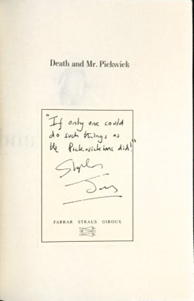 DEATH AND MR. PICKWICK; A Novel