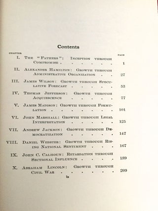 BIOGRAPHICAL STORY OF THE CONSTITUTION; A Study of the Growth of the American Union