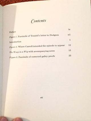 THE WASP IN A WIG; A "Suppressed" Episode of THROUGH THE LOOKING GLASS and What Alice Found There / With a Preface, Introduction and Notes by Martin Gardner