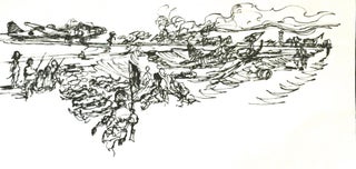 Item #176 INK DRAWINGS of WWII BATAAN & PHILIPPINES Fighting; Frank Kravic Collection. Anonymous