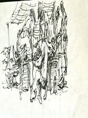 INK DRAWINGS of WWII BATAAN & PHILIPPINES Fighting; Frank Kravic Collection