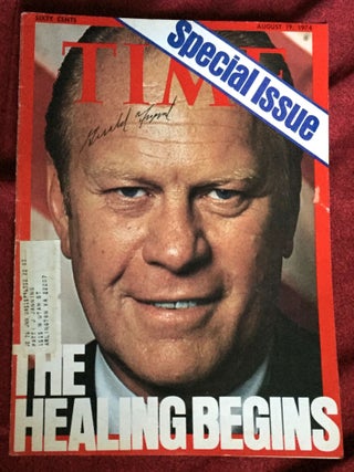 Item #1798 SIX (6) WATERGATE PORTRAITS; SIGNED by Gerald R. Ford, Judge John J. Sirica, Senator...