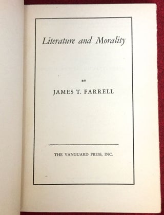 LITERATURE AND MORALITY