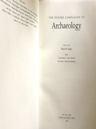 The Oxford Companion to Archaeology