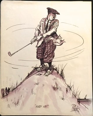 Item #1912 Eight Amusing Cartoons of Golfers. Hobbs, eter