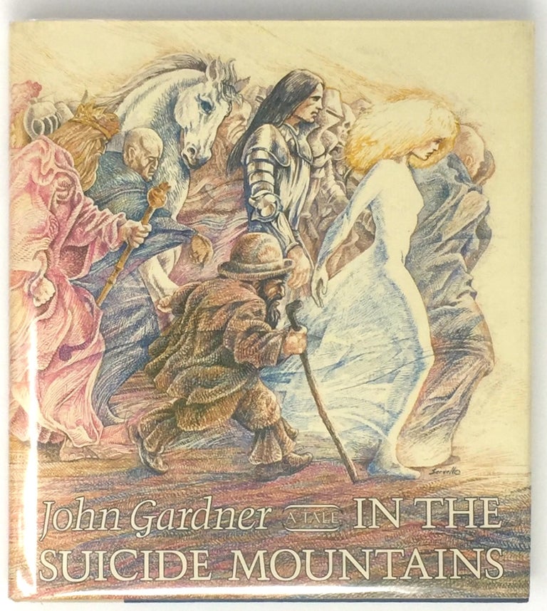 Item #2173 In the Suicide Mountains; Illustrated by Joe Servello. John Gardner.