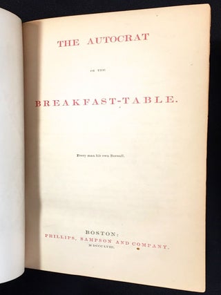 THE AUTOCRAT OF THE BREAKFAST-TABLE