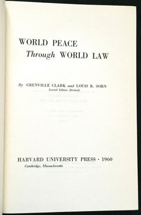 WORLD PEACE THROUGH WORLD LAW