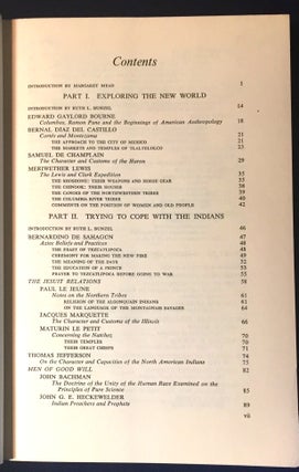 THE GOLDEN AGE OF AMERICAN ANTHROPOLOGY; Selected and edited with an introduction and notes by MARGARET MEAD and RUTH L. BUNZEL