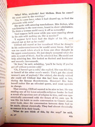 LADY CHATTERLEY'S LOVER