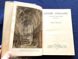 GOTHIC ENGLAND ; A Survey of National Culture