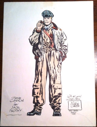 Item #266 STEVE CANYON; for Jack Protey. Cartoon, Milt Caniff