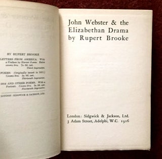 JOHN WEBSTER & THE ELIZABETHAN DRAMA