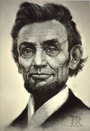 Portrait of LINCOLN'S HEAD in Charcoal