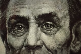 Portrait of LINCOLN'S HEAD in Charcoal