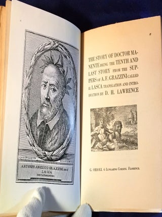 Item #2786 THE STORY OF DOCTOR MANENTE being the TENTH AND LAST STORY from the SUPPERS of A.F....