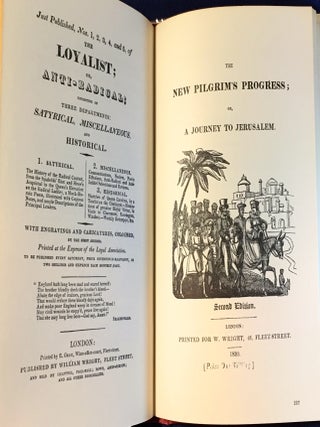 RADICAL SQUIBS & LOYAL RIPOSTES; Satirical Pamphlets of the Regency Period, 1819-1821 / Illustrated by GEORGE CRUIKSHANK and others / Selected and Annotated by Edgell Rickword