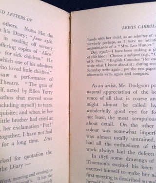 THE LIFE AND LETTERS OF LEWIS CARROLL; (Rev. C. L. Dodgson)