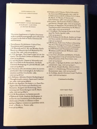 TATIAN'S DIATESSARON; Its Creation, Dissemination, Significance, & History in Scholarship