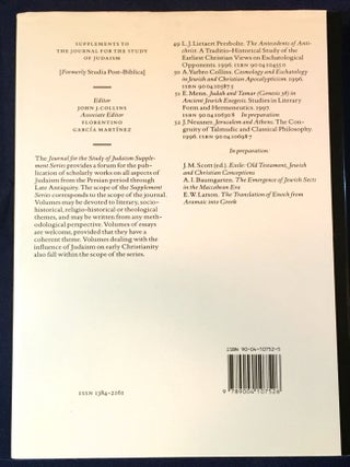 SEERS SIBYLS & SAGES IN HELLENISTIC-ROMAN JUDAISM