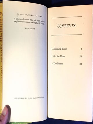 OBSCURE DESTINIES; Three New Stories of the West