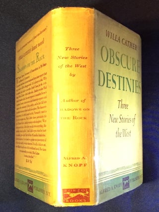 OBSCURE DESTINIES; Three New Stories of the West