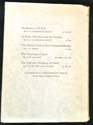 The Parables of the Synoptic Gospels; A Critical Study