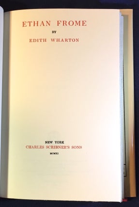 ETHAN FROME; BY EDITH WHARTON