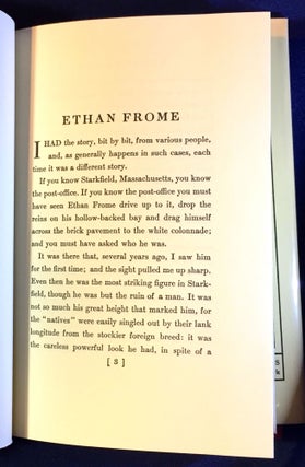 ETHAN FROME; BY EDITH WHARTON