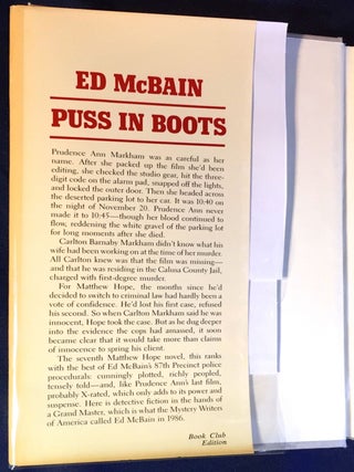 PUSS IN BOOTS; by Ed McBain