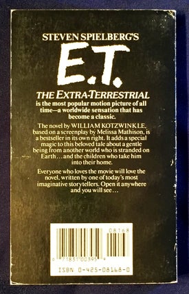 E.T.; The Extra Terrestrial / in his adventure on earth