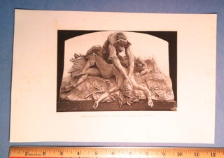 Item #341 ORANGS-OUTANGS ET SAUVAGE DE BORNEO. Print, FREMIER: Orangutan, Woman