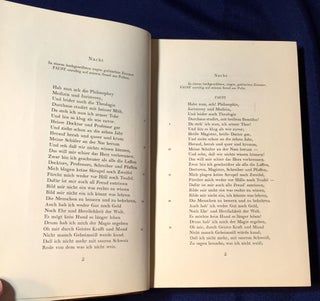 FAUST; 1. Urfaust / Faust. Ein Fragment / Bearbeiter des Bandes Ernst Grumach