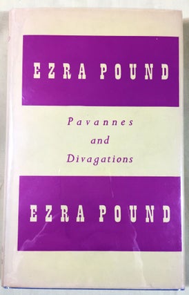 Item #3659 PAVANNES AND DIVAGATIONS. Ezra Pound