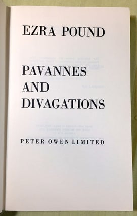 PAVANNES AND DIVAGATIONS