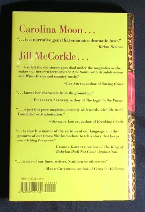CAROLINA MOON; A novel by Jill McCorkle