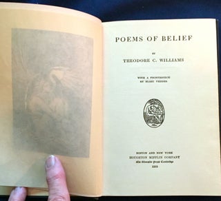 POEMS OF BELIEF; By Theodore C. Williams / With a Frontispiece by Elihu Vedder