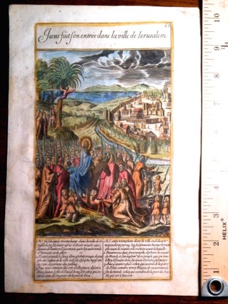 Jesus fait son entree dans la ville de Jerusalem
