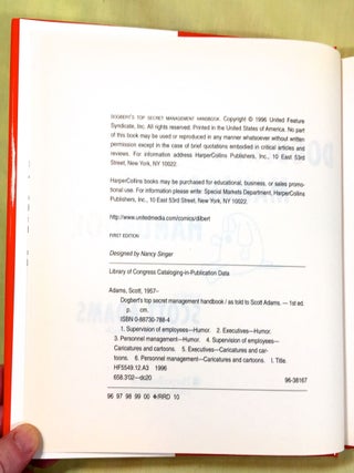 DOGBERT'S TOP SECRET MANAGEMENT HANDBOOK; as told to Scott Adams