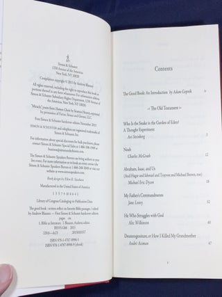 THE GOOD BOOK; Writers Reflect on Favorite Bible Passages