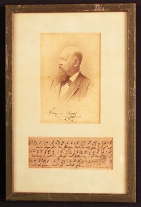 Item #467 VON SUPPE: HANDWRITTEN MUSIC with Notations. Composer, Franz Von Suppe