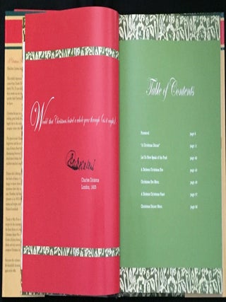 A CHRISTMAS DINNER; by Charles Dickens / Foreword by Peter Ackroyd / Illustrations by Sharon Stein / Recipes by Alice Ross /