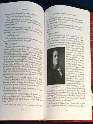 AN EVENING WITH BENJAMIN FRANKLIN AND THOMAS JEFFERSON; Dinner, Wine, and Conversation