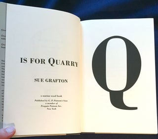Q IS FOR QUARRY; Sue Grafton