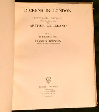 Item #496 DICKENS' LONDON; Illustrated. Charles Dickens, Francis Miltoun