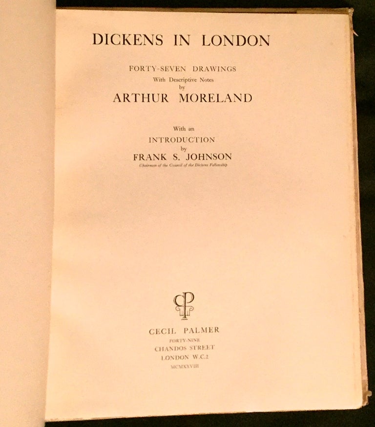 Item #496 DICKENS' LONDON; Illustrated. Charles Dickens, Francis Miltoun.