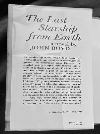 THE LAST SPACESHIP FROM EARTH; By John Boyd